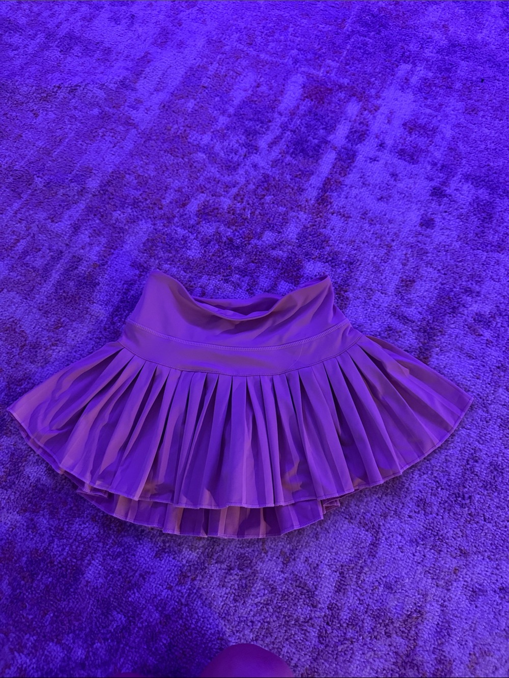 T.J.Maxx Purple Pleated Circle Skater Skirt